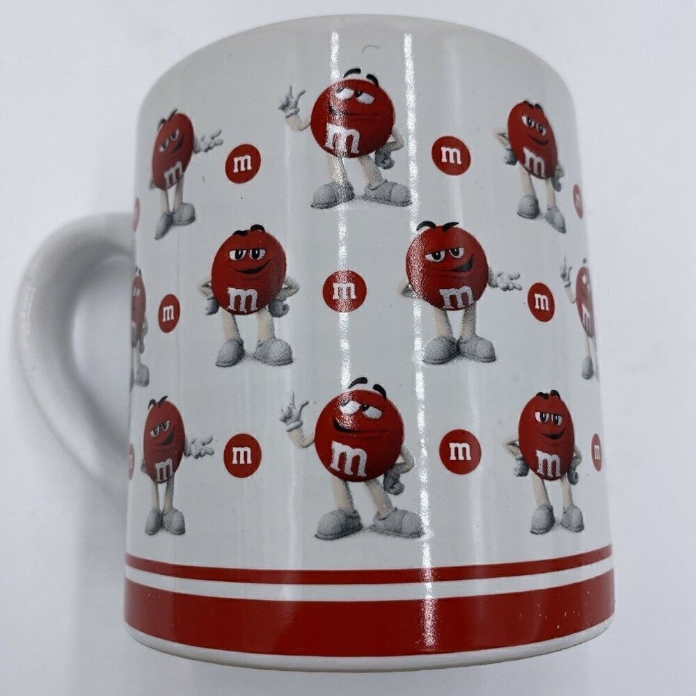 RED M&M COLLECTIBLE 2018 COFFEE MUG Cup Officially Licensed - Picture 2 of 4